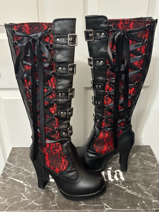 Demonia Shoes - NIB Demonia Crypto-106 Lace Renaissance Boots